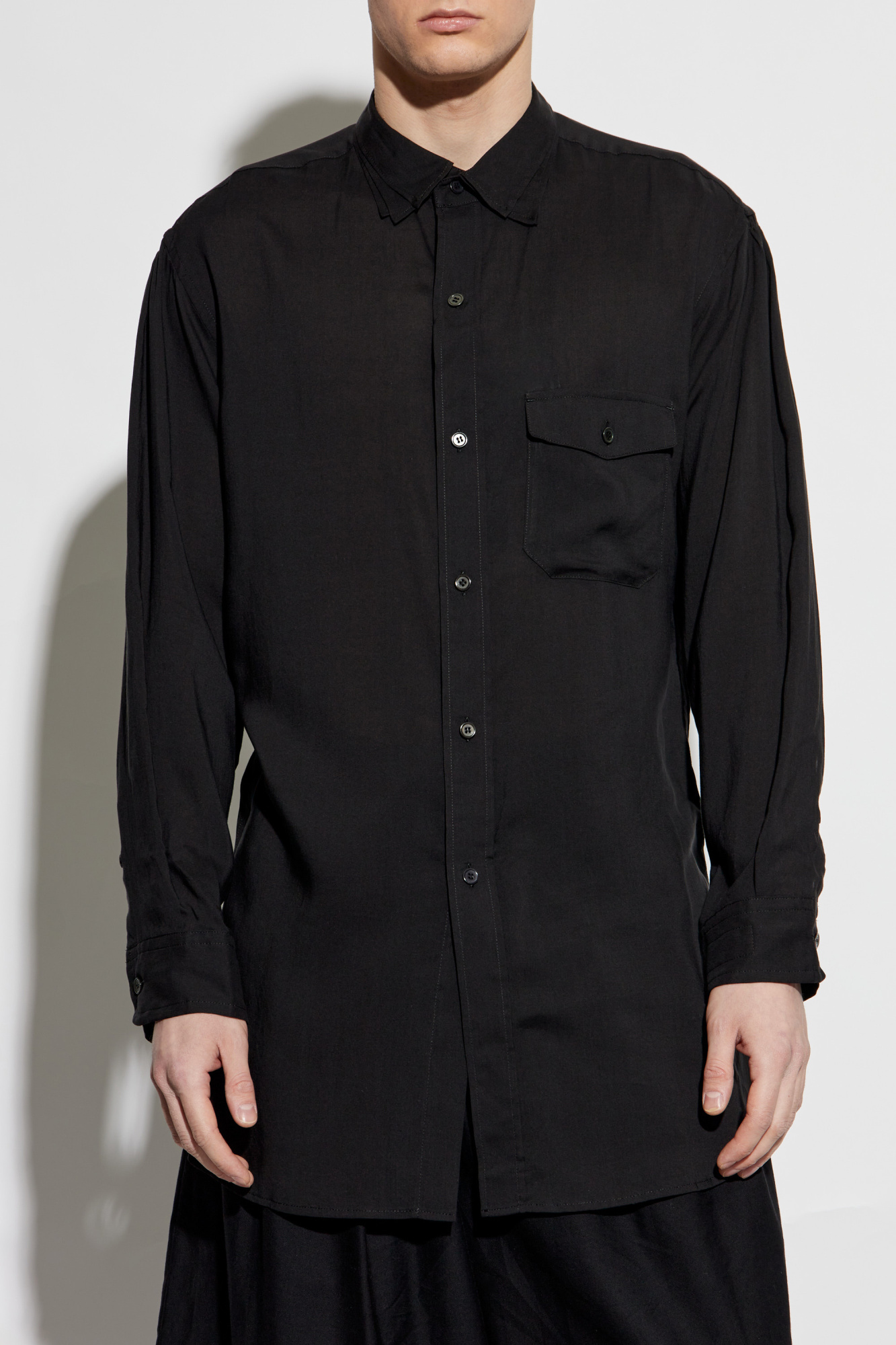 97AW★Yohji Yamamoto★90s ウール ボックスシャツ★ブラック Yohji Yamamoto POUR HOMME LATEST COLLECTION – THE SHOP YOHJI